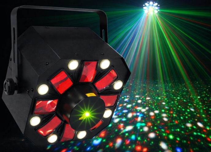 Hire a 3 in 1 Disco Light with Laser and Sound Function Control