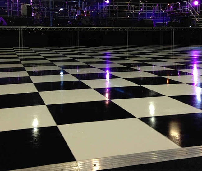 Dance Floor Black and White